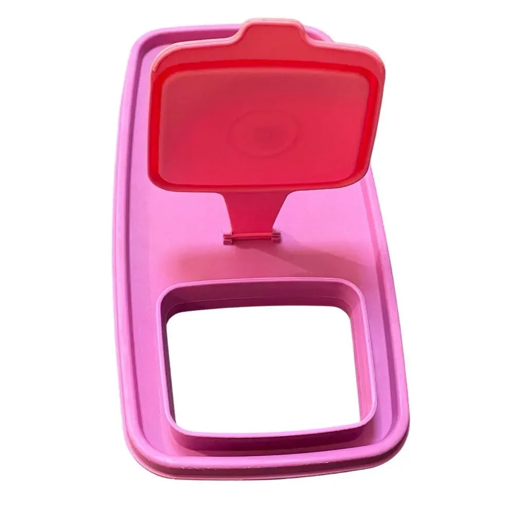 Tupperware Flip Top Lid 1589 Cereal Keeper Store N Pour Purple Pink Replacement